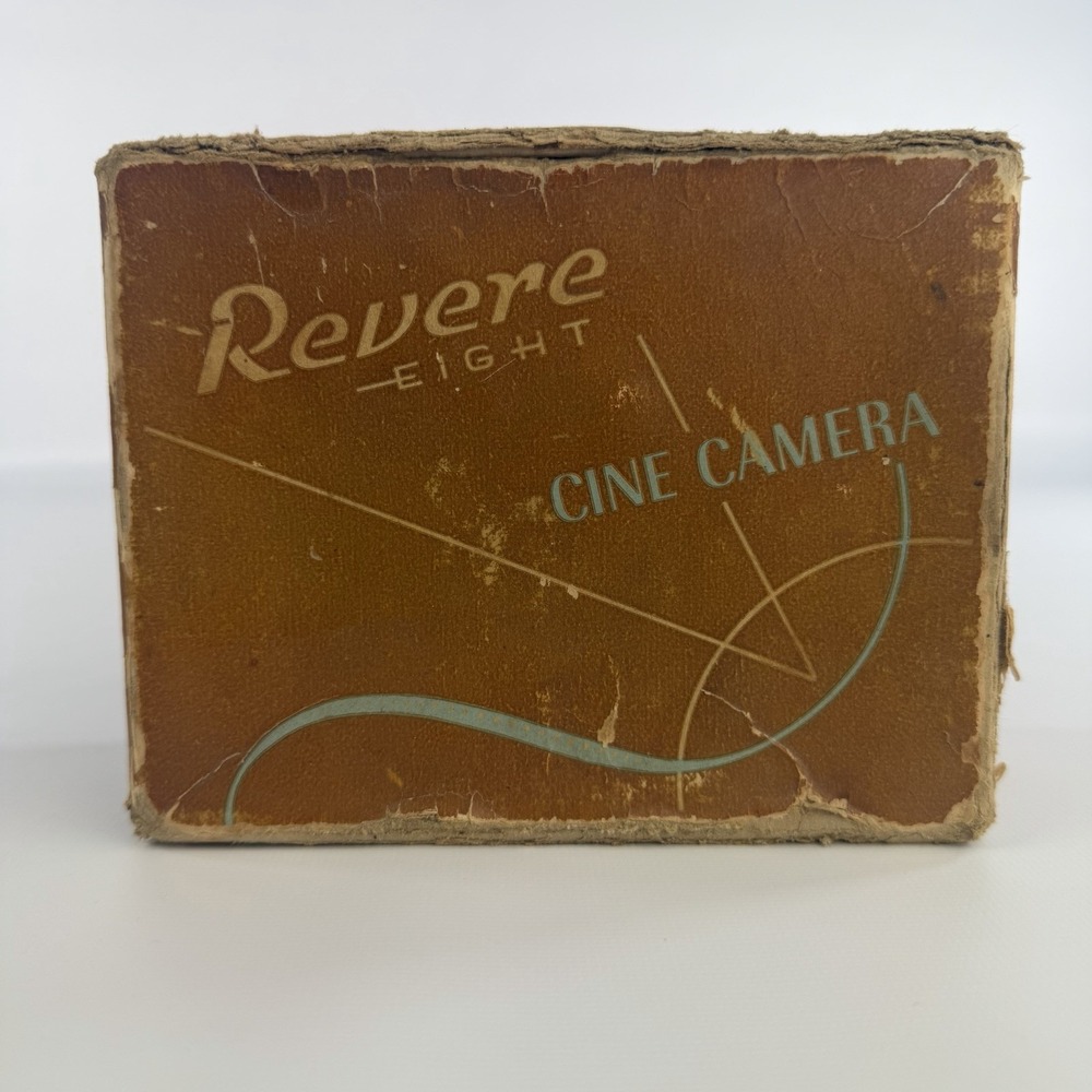 Vintage Revere Eight Model 88 Movie Camera Brown 8mm Cine Camera With Box Works